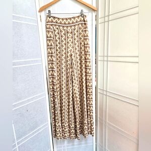 FARM Rio Anthropologie wide leg viscose jersey knit pants